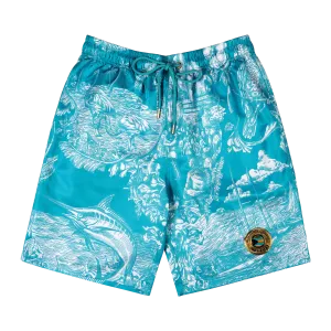 50TH INDEPENDENCE SHORTS-AQUA