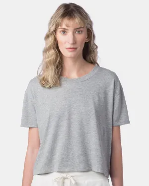 Alternative Women's Cotton Jersey CVC Go-To Headliner Crop Tee