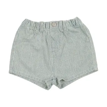 Analogie Denim Stripe Shorts