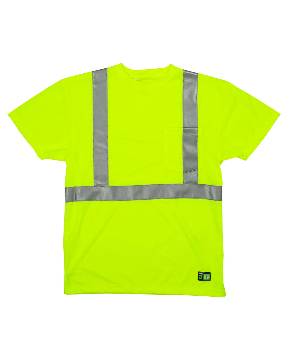 Berne Men's Hi-Vis Class 2 Performance Pocket T-Shirt