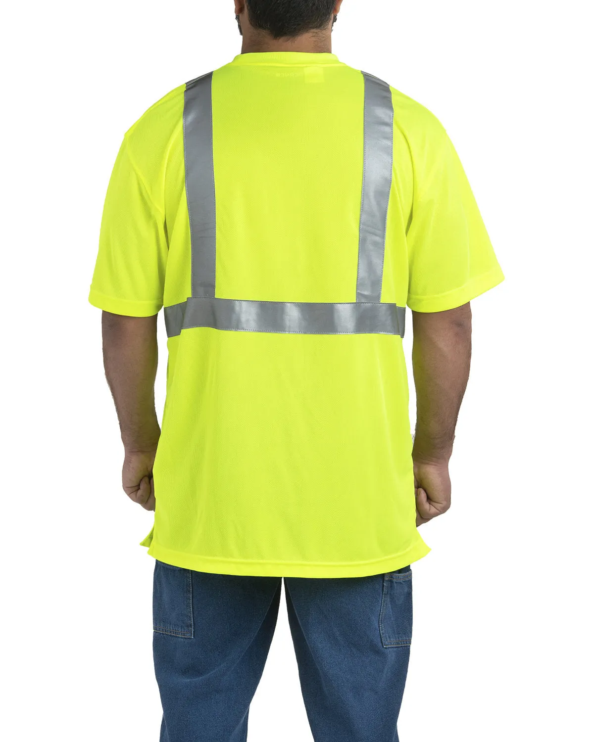 Berne Men's Hi-Vis Class 2 Performance Pocket T-Shirt