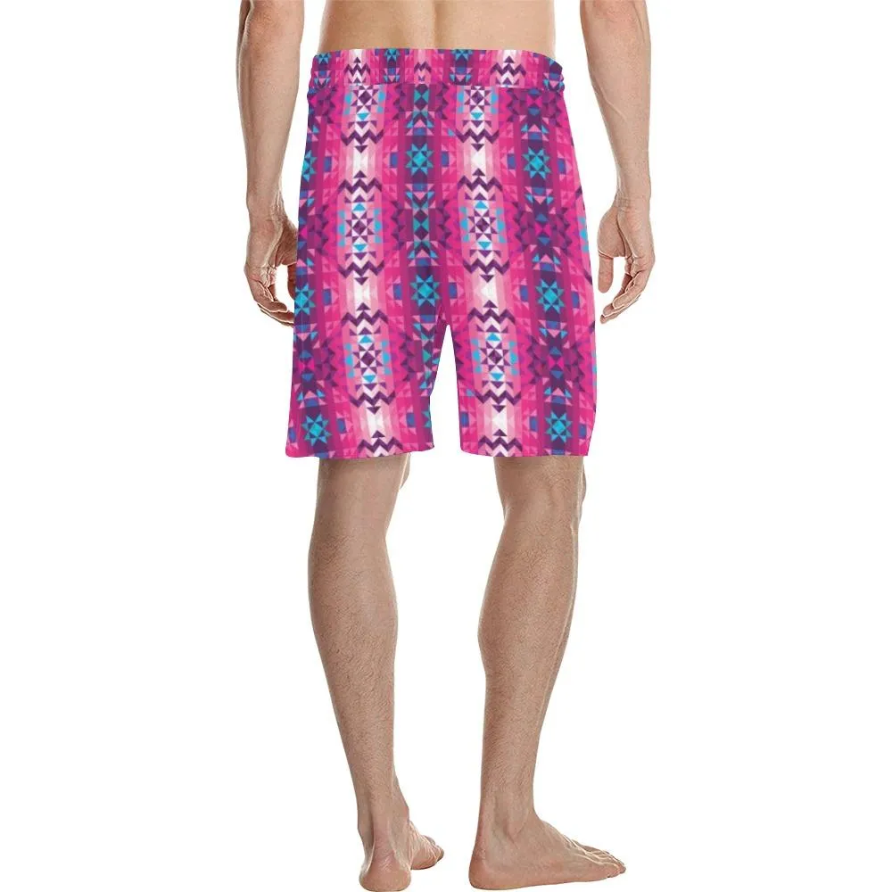 Bright Wave Men's Casual Shorts