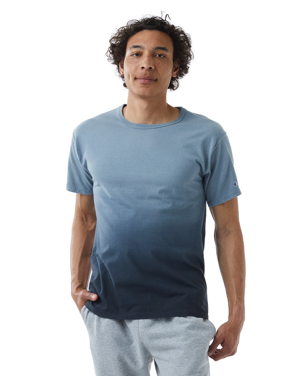 Champion Unisex Classic Jersey Dip Dye T-Shirt