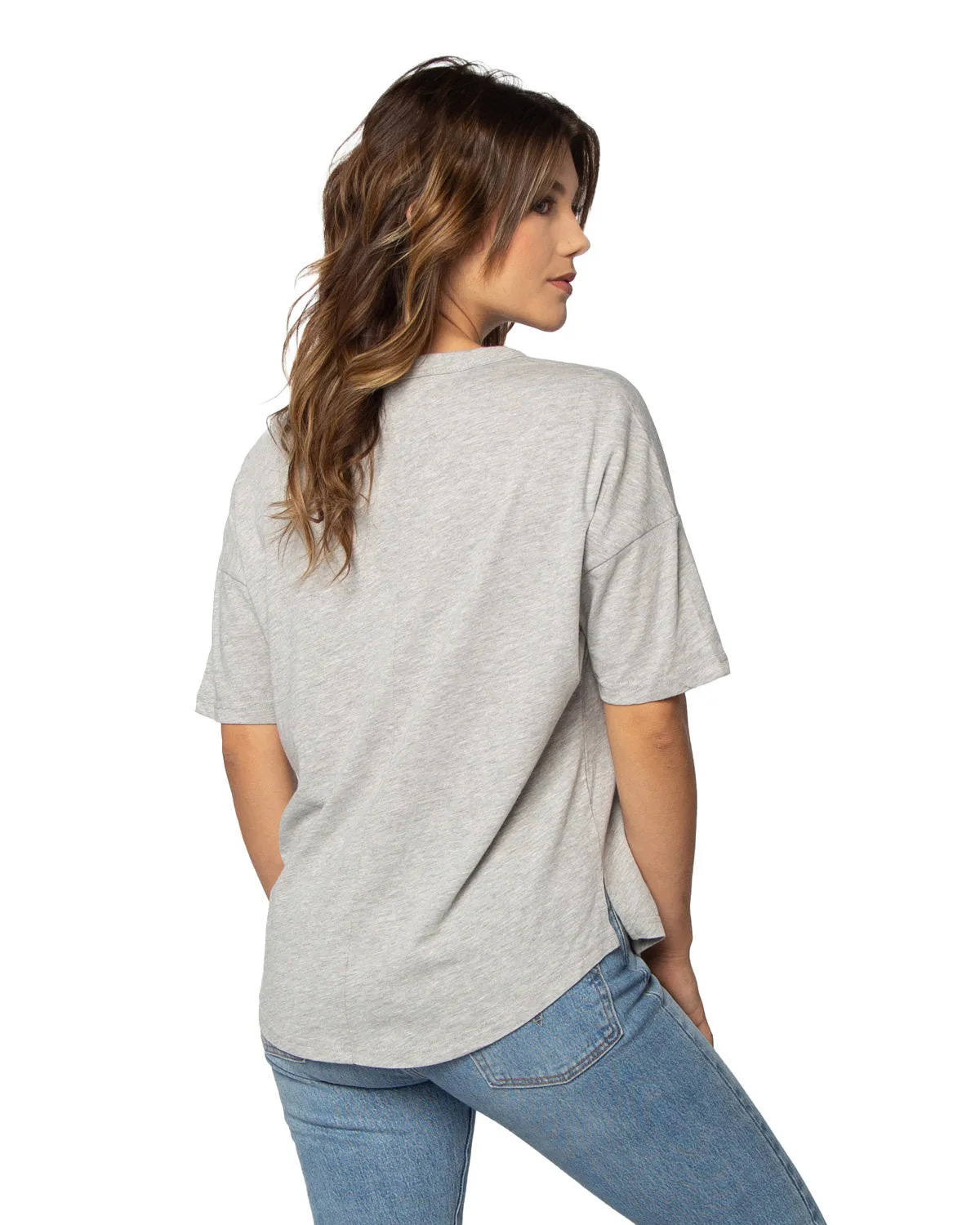 Chicka-d Ladies' Happy Jersey V-Neck