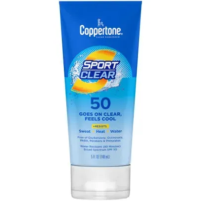 Coppertone Sport Sunscreen Lotion Fragrance Free Adult 5oz SPF 50