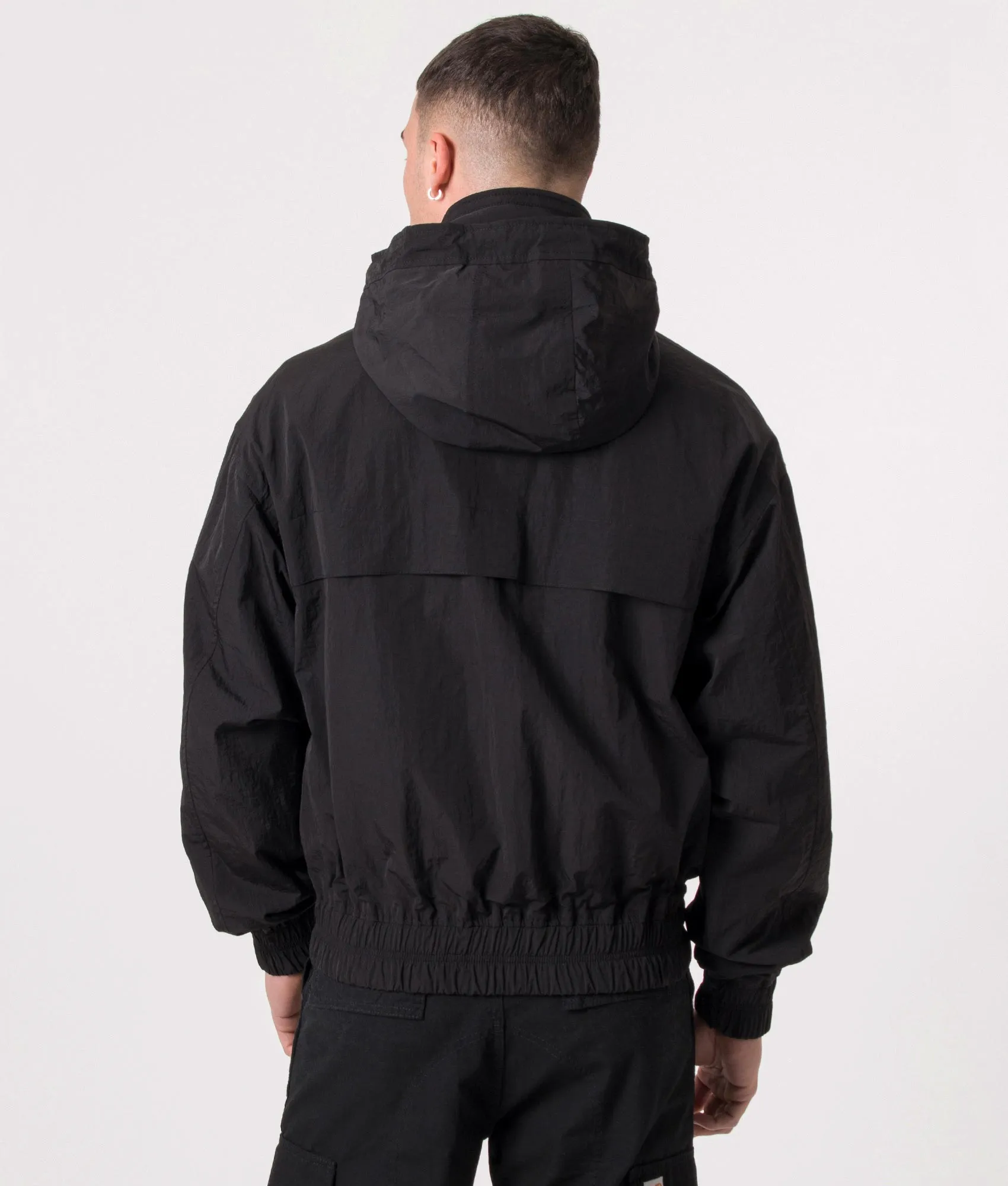 Creased Effect Water Repellent Windbreaker