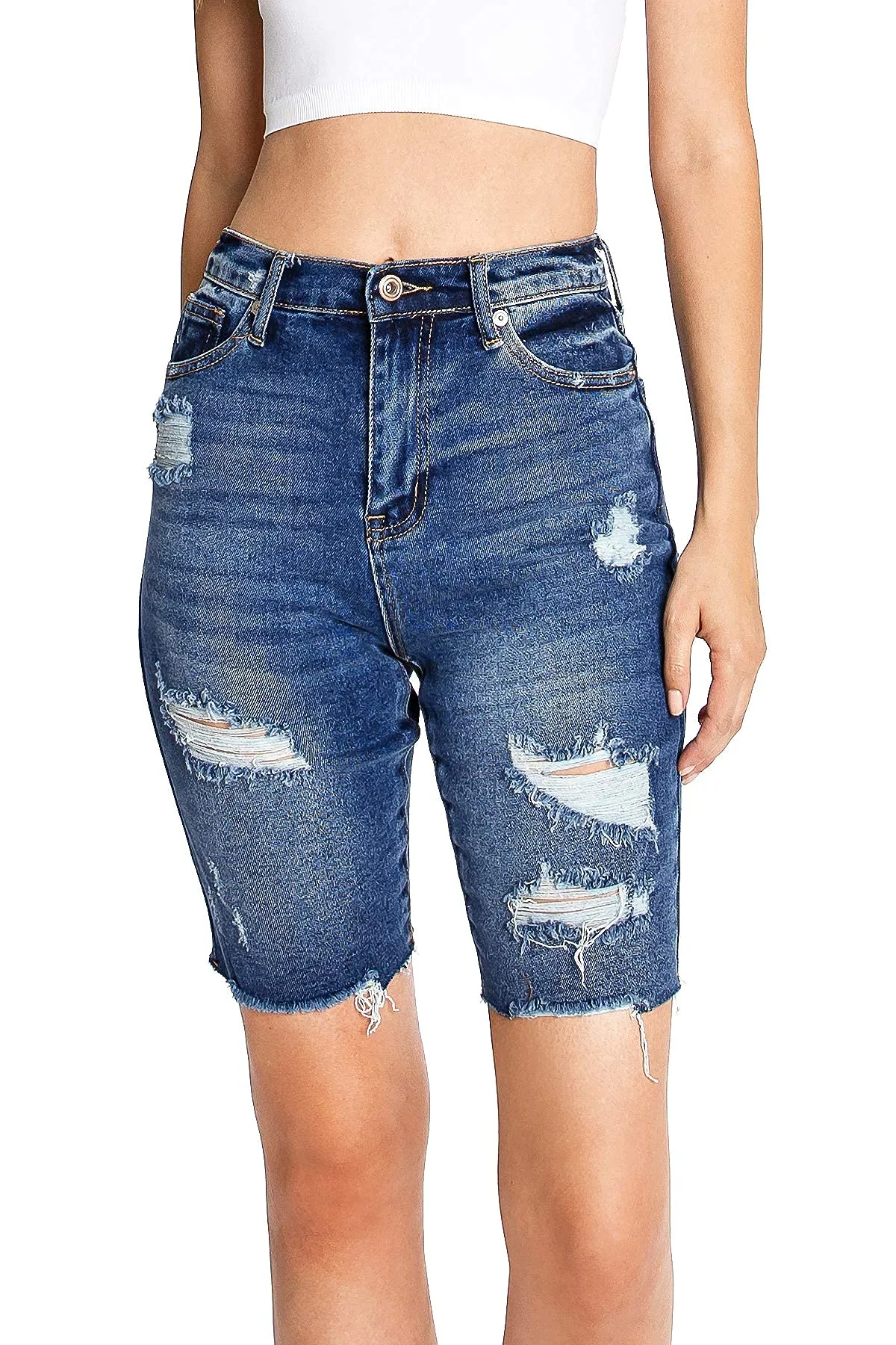 Cutoff Bermuda Shorts