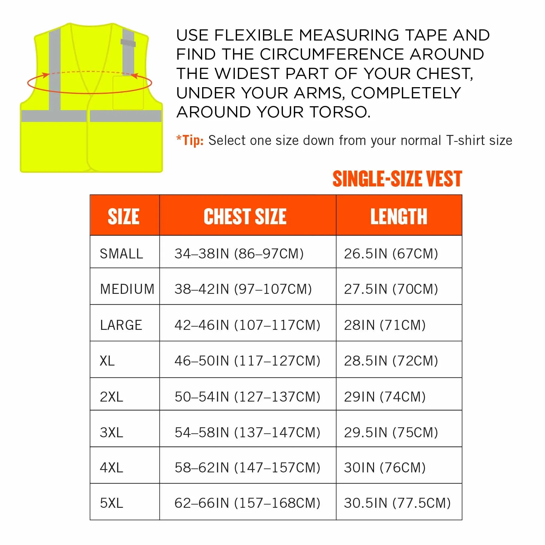 Ergodyne 24529 8210HL-S 5XL Lime Class 2 Economy Mesh Vest - Single Size