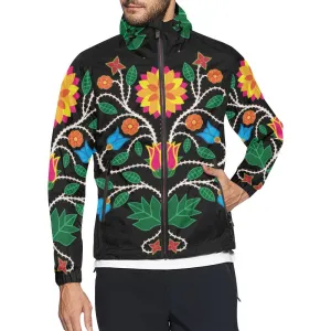 Floral Beadwork Four Clans Unisex Windbreaker