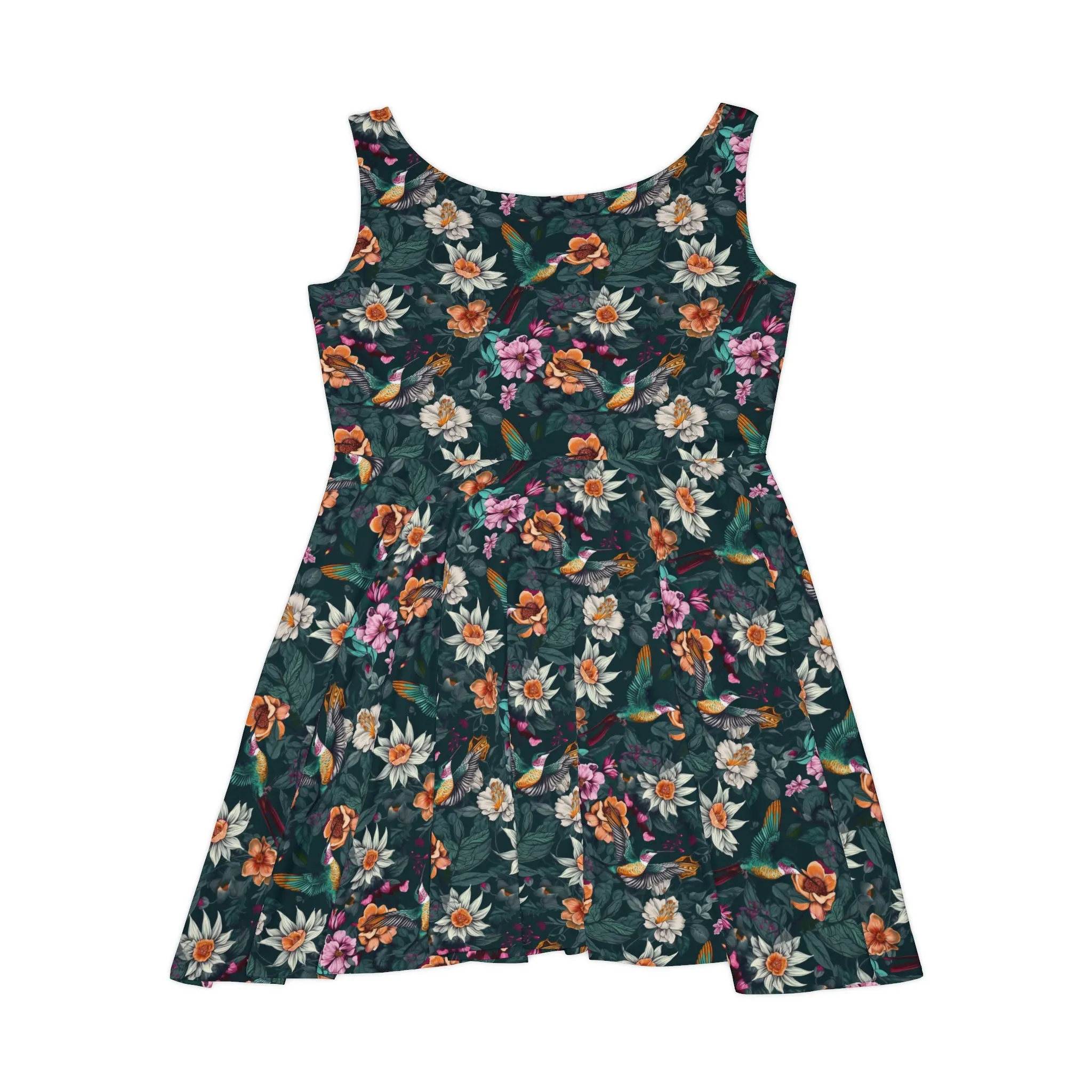 Floral Pattern Women's Skater Dress #20