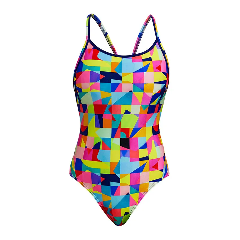 Funkita - On The Grid - Ladies Eco Diamond Back One Piece