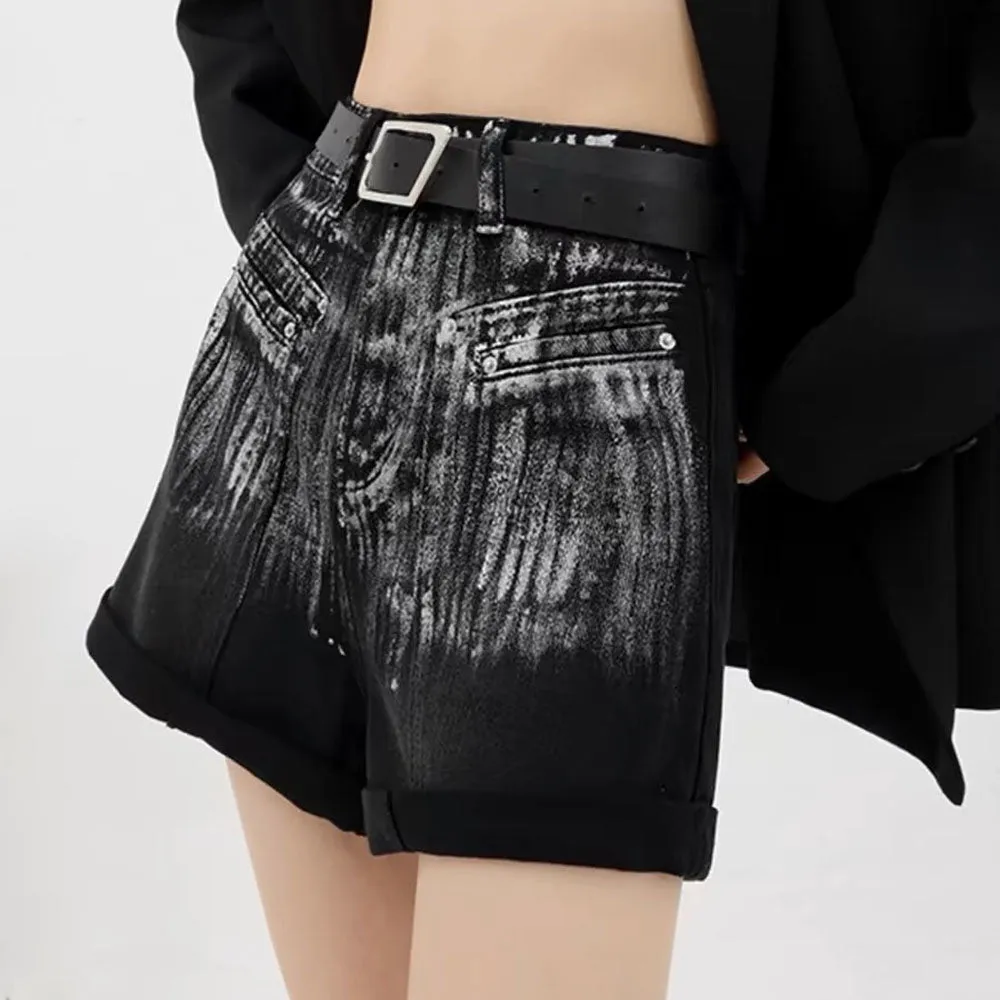 Grunge Aesthetic Denim Shorts