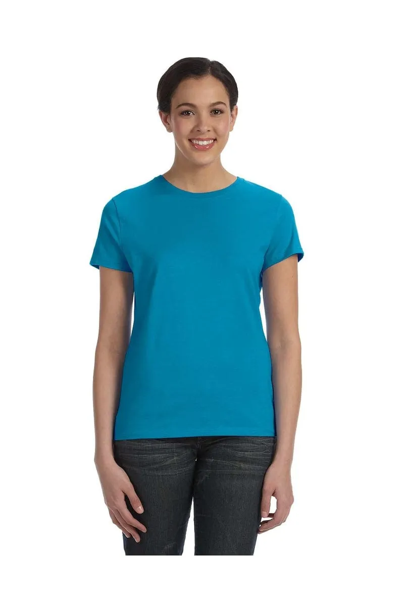 Hanes SL04: Ladies Nano-T Cotton Tee 100% ring spun cotton