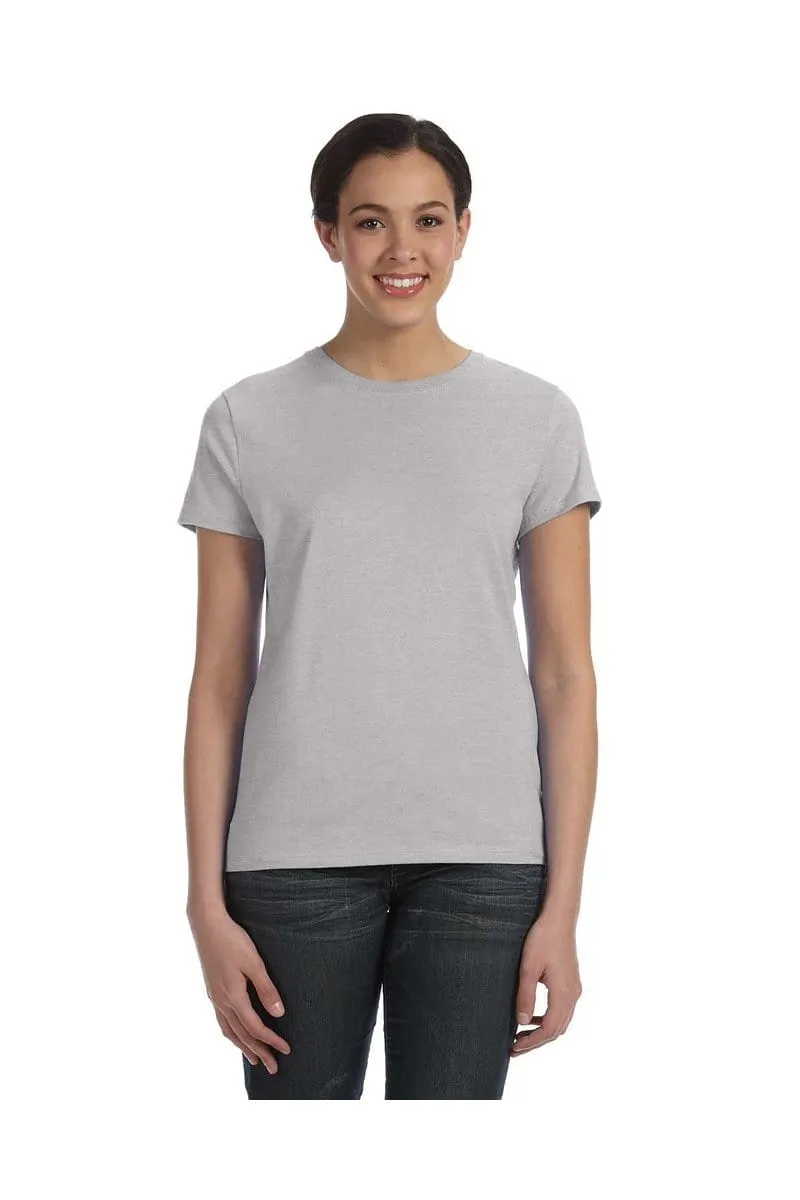 Hanes SL04: Ladies Nano-T Cotton Tee 100% ring spun cotton