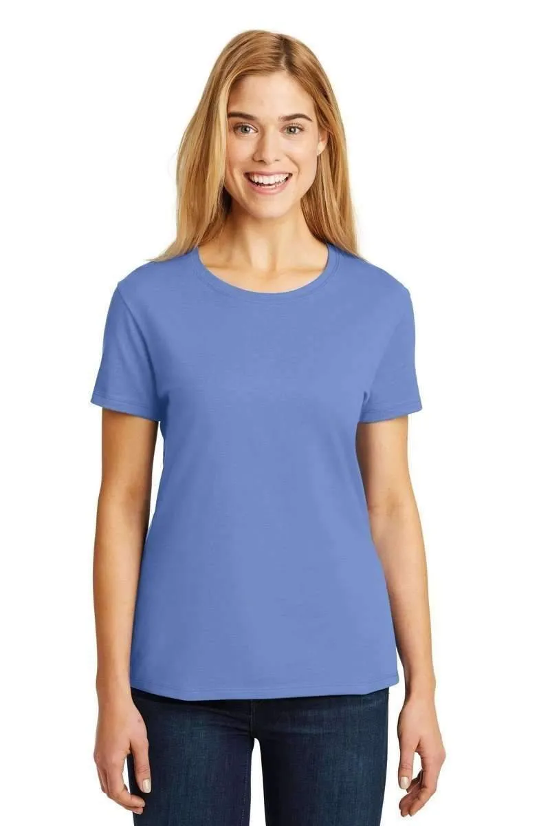 Hanes SL04: Ladies Nano-T Cotton Tee 100% ring spun cotton