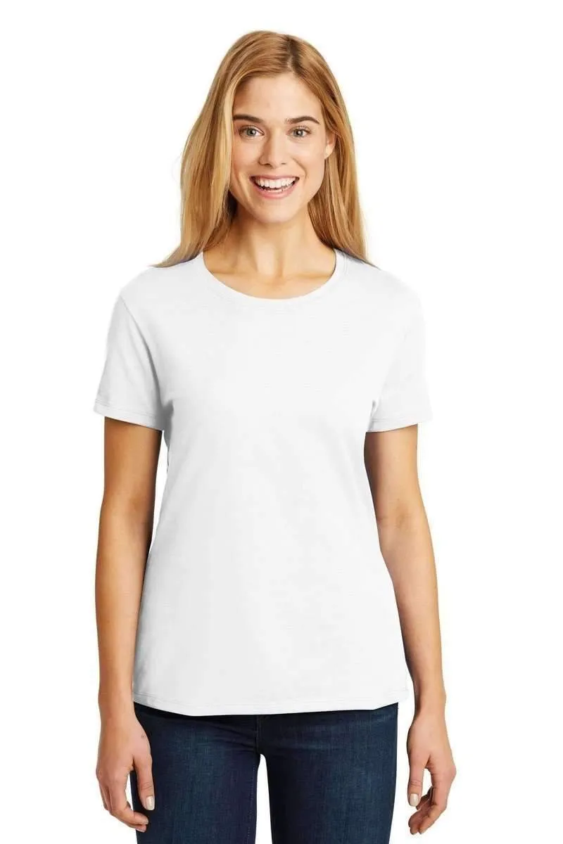 Hanes SL04: Ladies Nano-T Cotton Tee 100% ring spun cotton