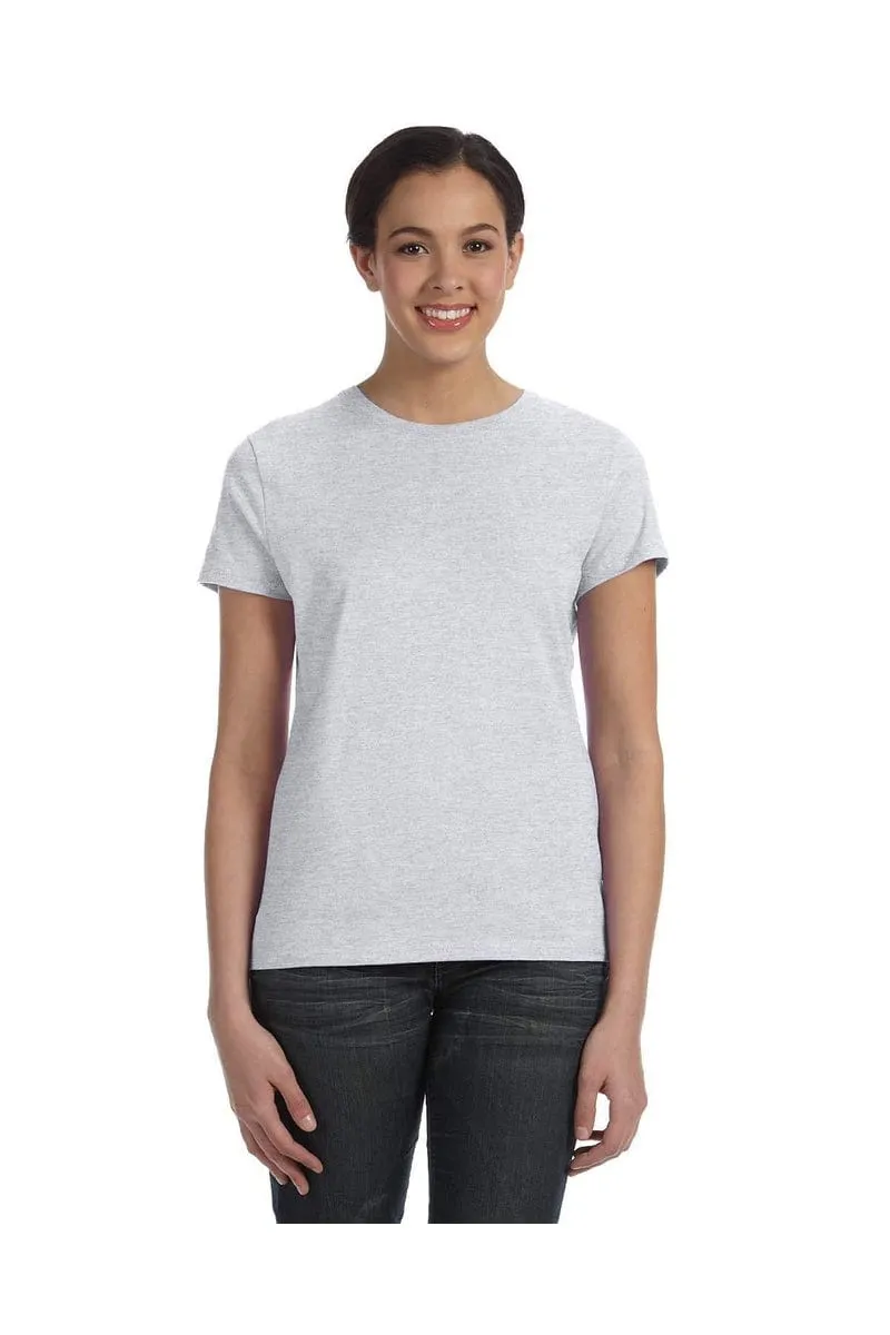 Hanes SL04: Ladies Nano-T Cotton Tee 100% ring spun cotton