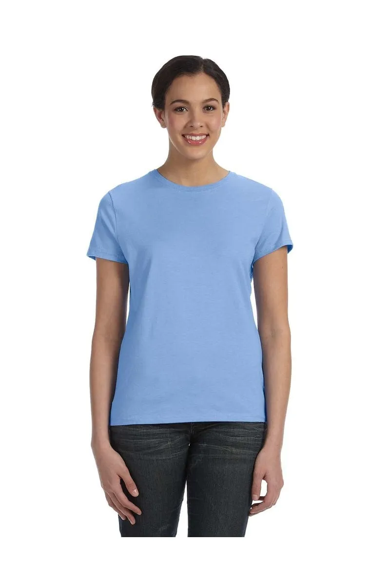 Hanes SL04: Ladies Nano-T Cotton Tee 100% ring spun cotton