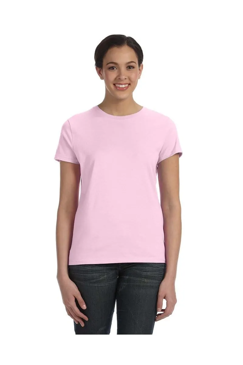 Hanes SL04: Ladies Nano-T Cotton Tee 100% ring spun cotton