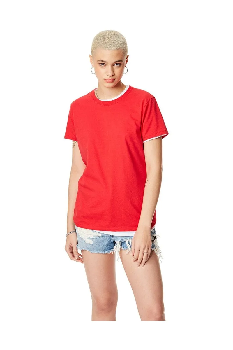 Hanes SL04: Ladies Nano-T Cotton Tee 100% ring spun cotton