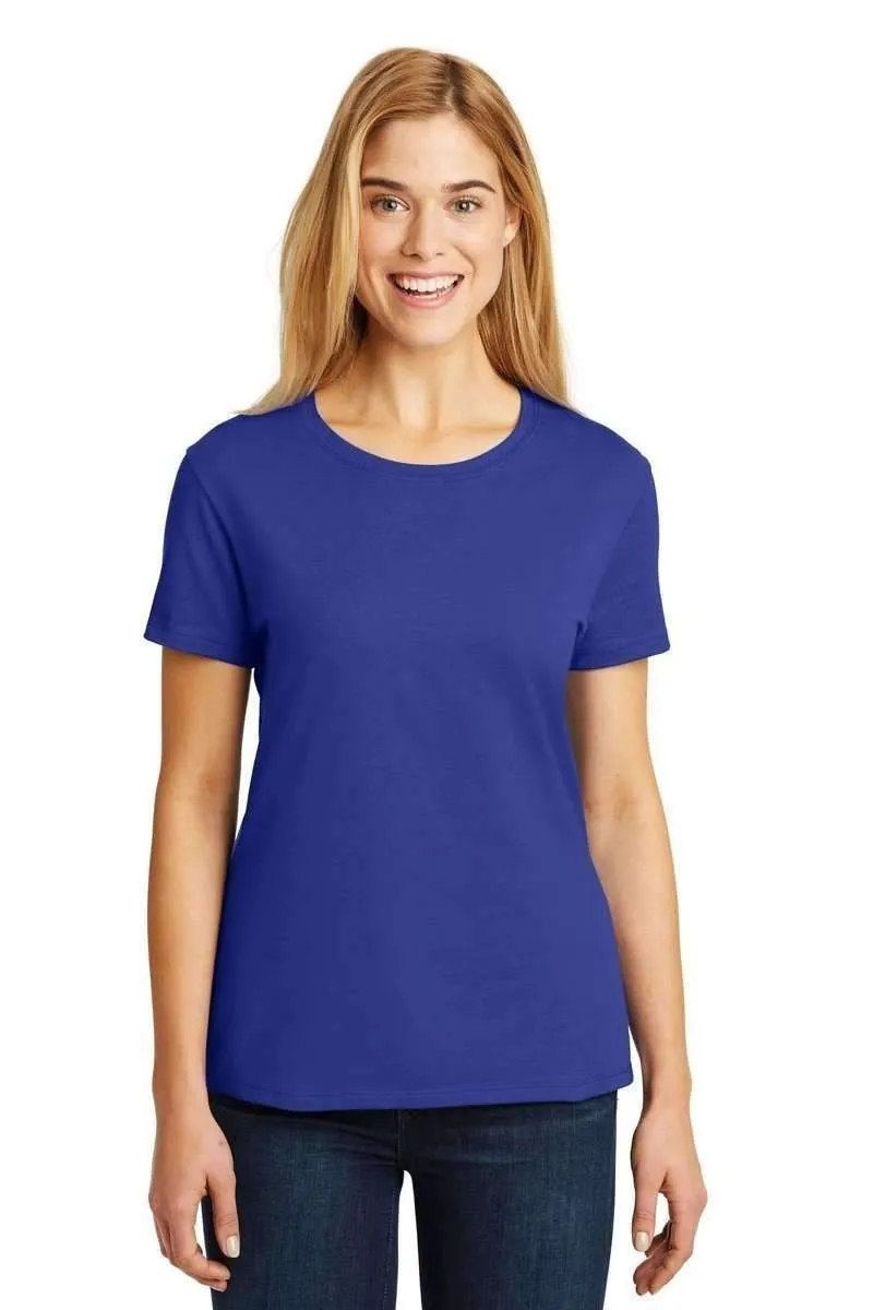 Hanes SL04: Ladies Nano-T Cotton Tee 100% ring spun cotton