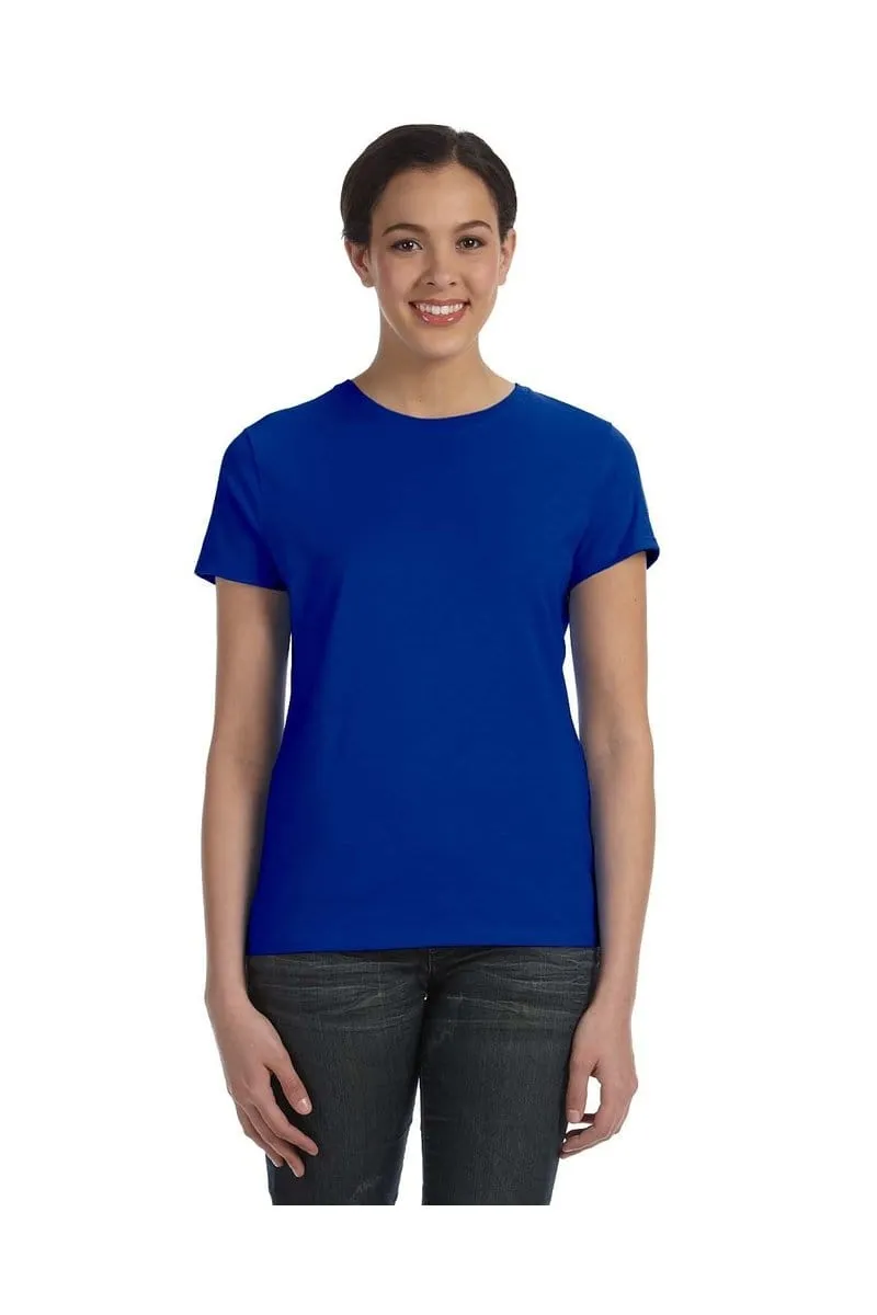 Hanes SL04: Ladies Nano-T Cotton Tee 100% ring spun cotton