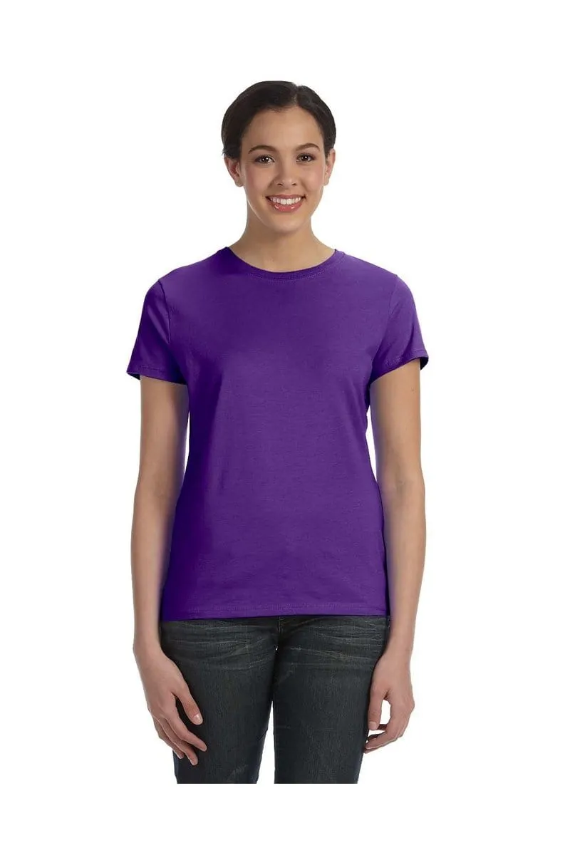 Hanes SL04: Ladies Nano-T Cotton Tee 100% ring spun cotton