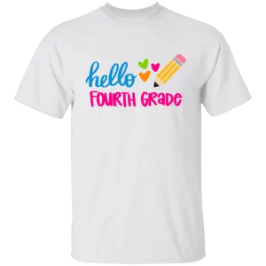 Hello Fourth Grade Youth 100% Cotton T-Shirt