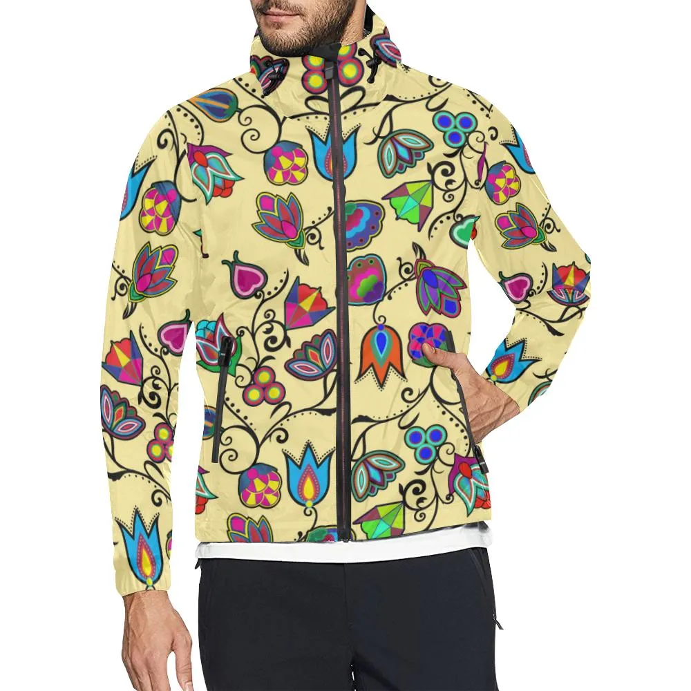 Indigenous Paisley - Vanilla Unisex Windbreaker