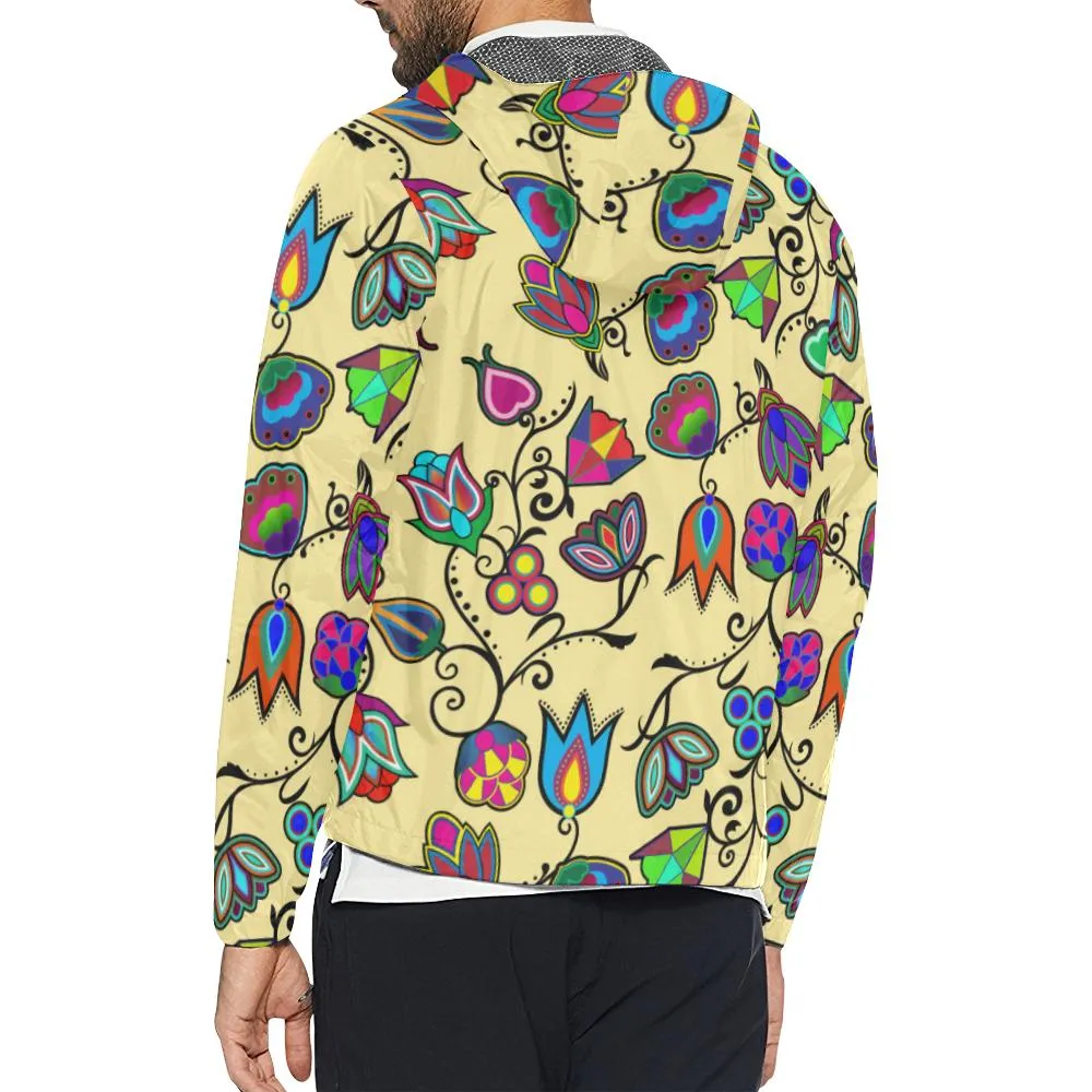 Indigenous Paisley - Vanilla Unisex Windbreaker