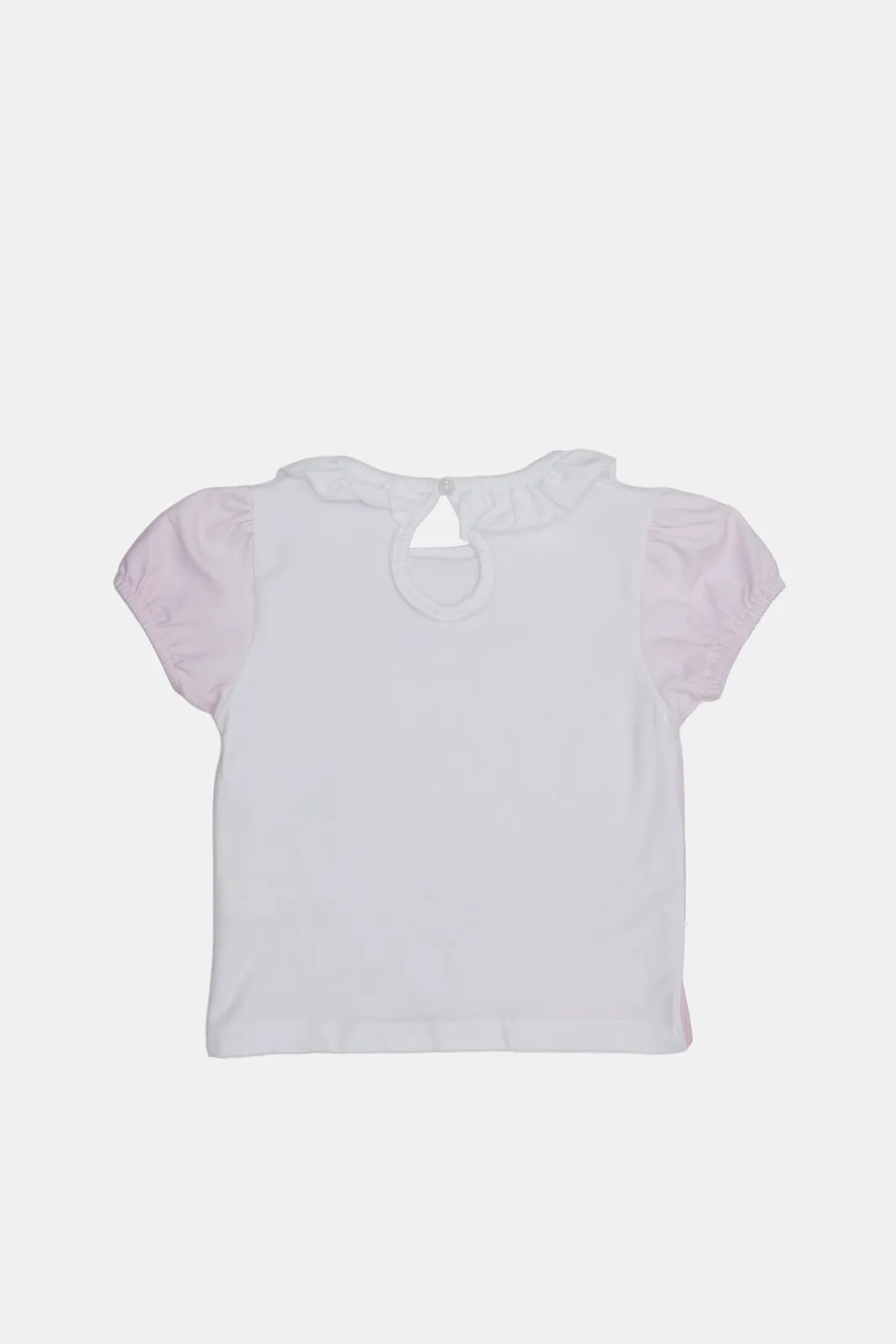 Infant Girls Lilac Hello Kitty Peter Pan Collar T-Shitr