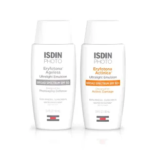 ISDIN Eryfotona Favorites Bundle Non-Tinted & Tinted Mineral Sunscreen SPF 50 