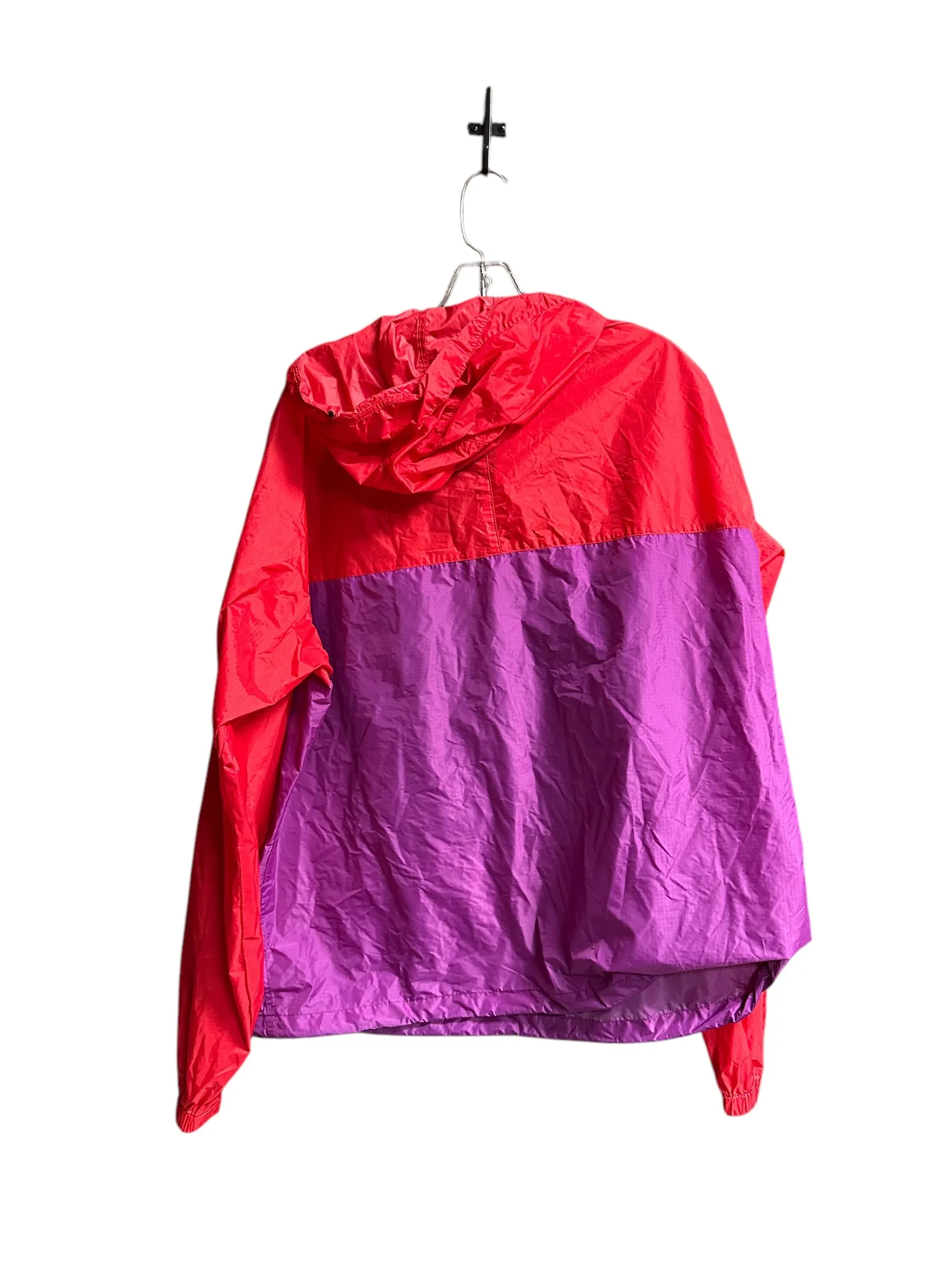 Jacket Windbreaker By Patagonia In Purple & Red, Size: L