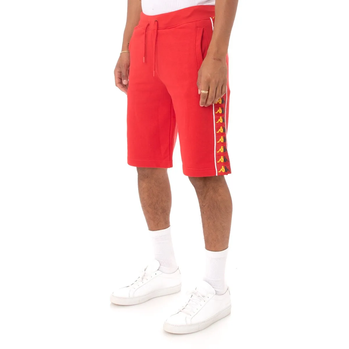 Kappa 222 BANDA CAGWAY SHORTS Men’s - RED- YELLOW  DK - BLUE DK - WHITE