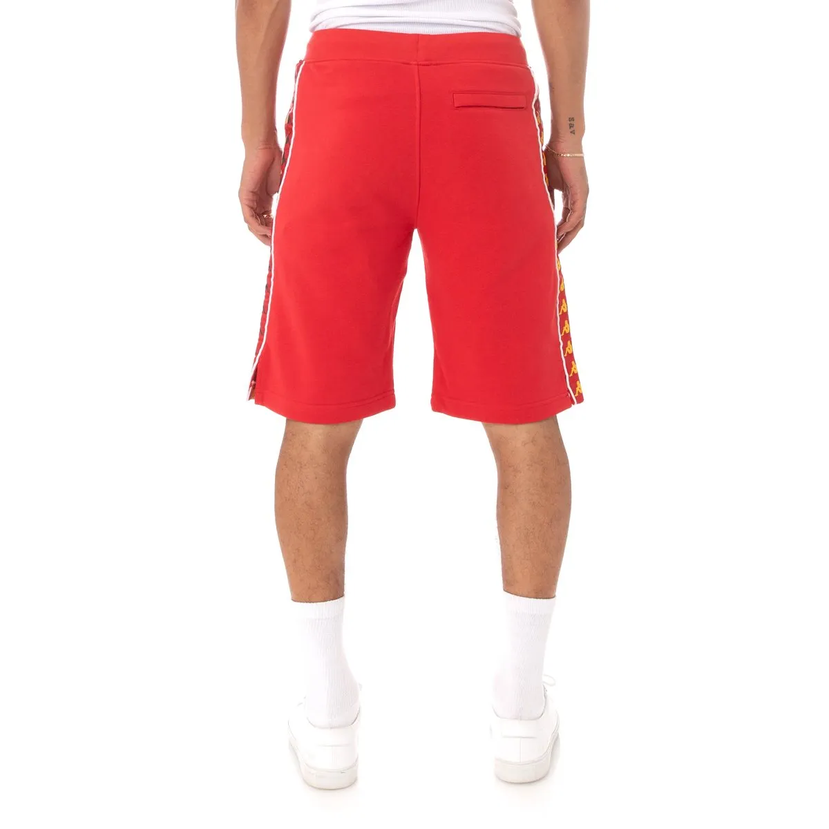 Kappa 222 BANDA CAGWAY SHORTS Men’s - RED- YELLOW  DK - BLUE DK - WHITE