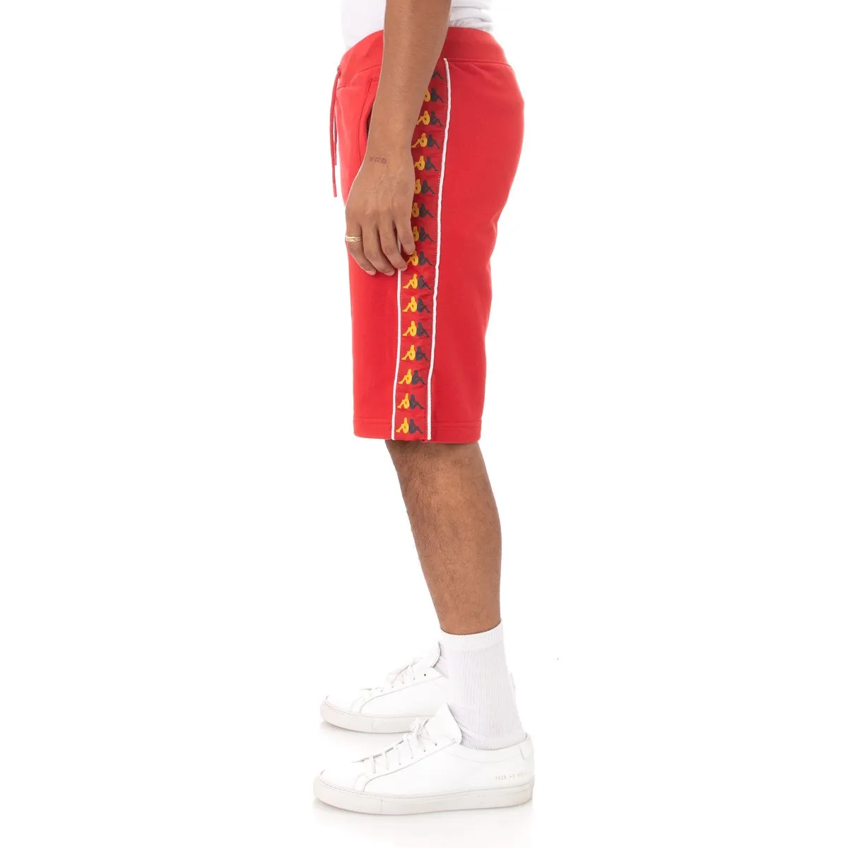 Kappa 222 BANDA CAGWAY SHORTS Men’s - RED- YELLOW  DK - BLUE DK - WHITE