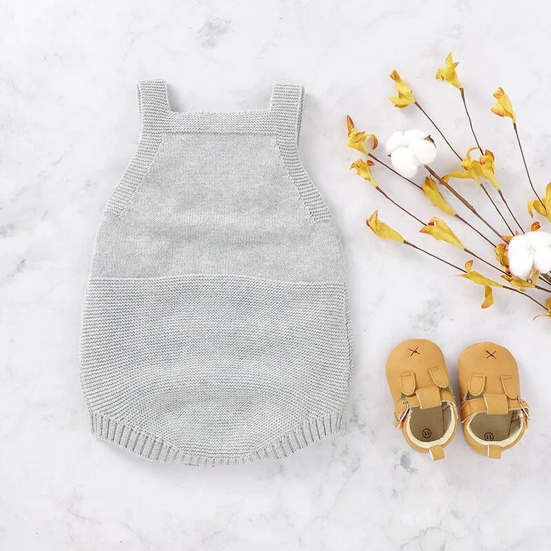 Knitted Bodysuit Children | Baby Sleeveless Overalls | Bodysuits One Pieces - Baby