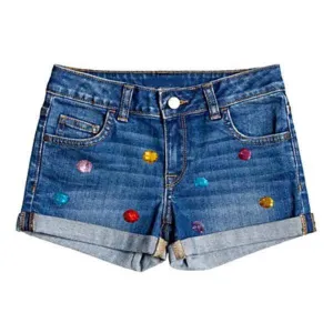 Lola and The Boys Girls Rainbow Gems Denim Shorts