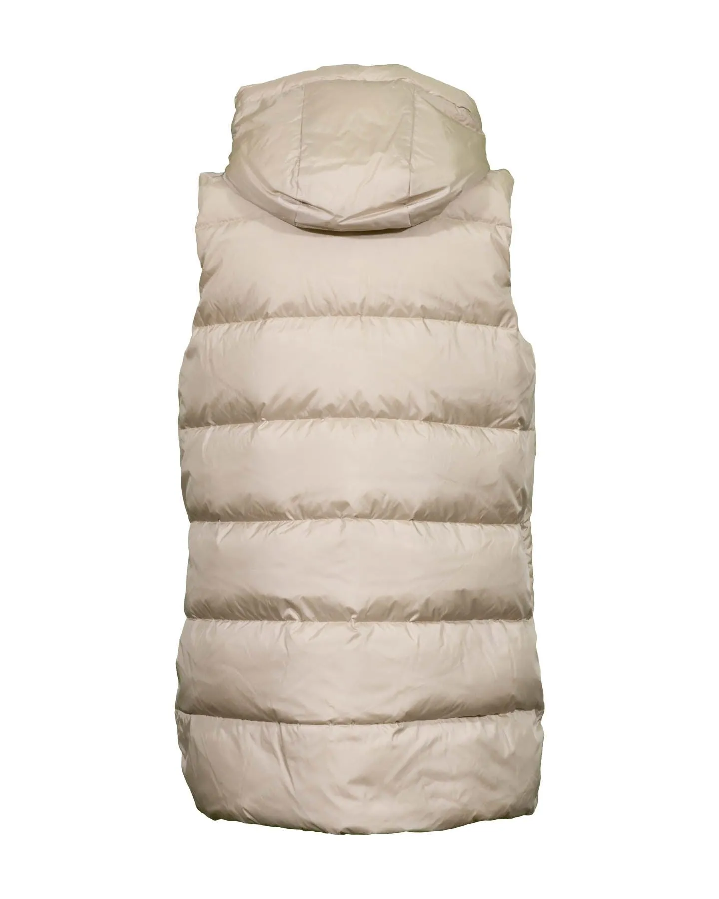 Long Hooded Down Vest