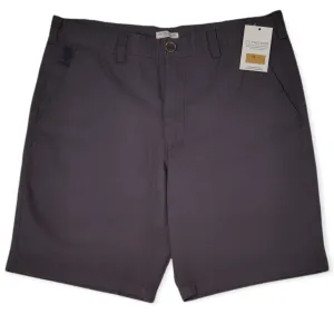 Men Gabardine USP Shorts - Dark Grey