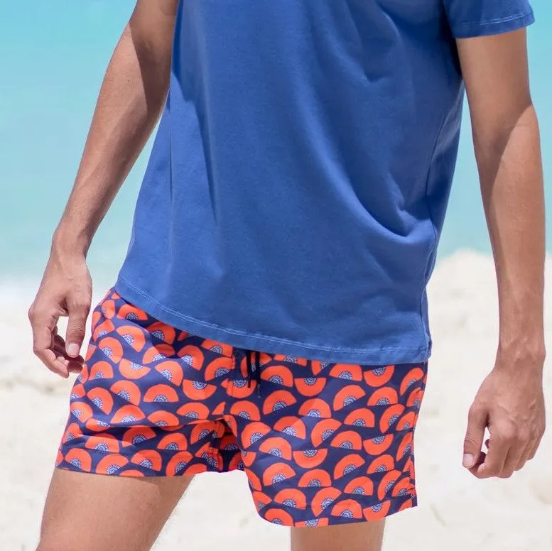 Men summer swimwear Peach