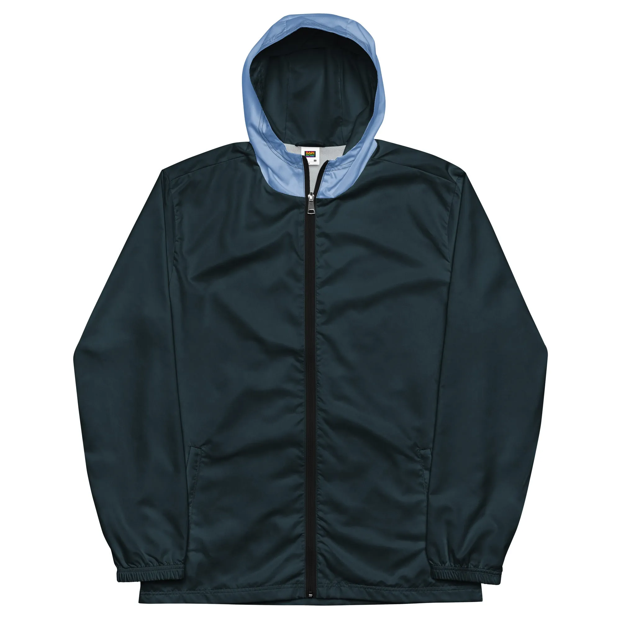 Mindnight Blue With Light Blue Hood Windbreaker