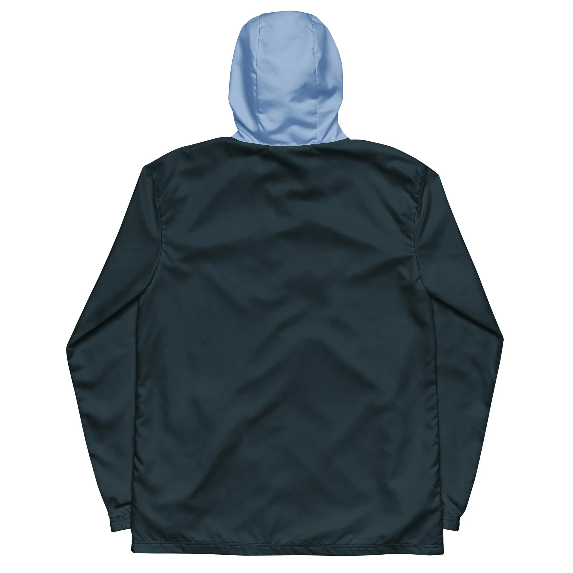 Mindnight Blue With Light Blue Hood Windbreaker