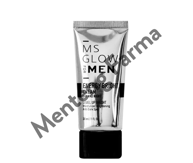 Ms Glow Men Energy Bright Cream 30 mL - Pelembab dan Pencerah Kulit Wajah Pria