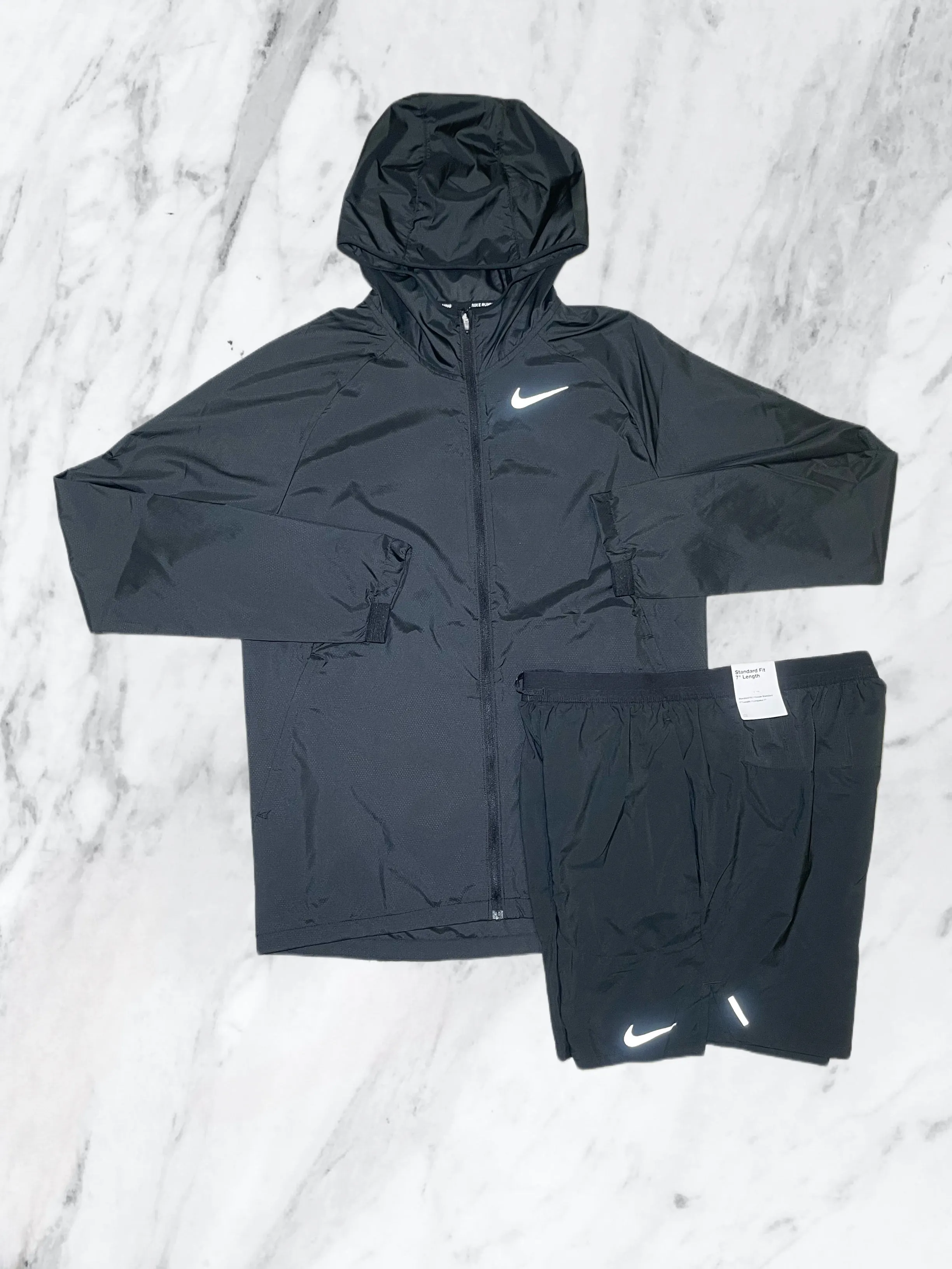 Nike Miler Windbreaker Set Black/Black