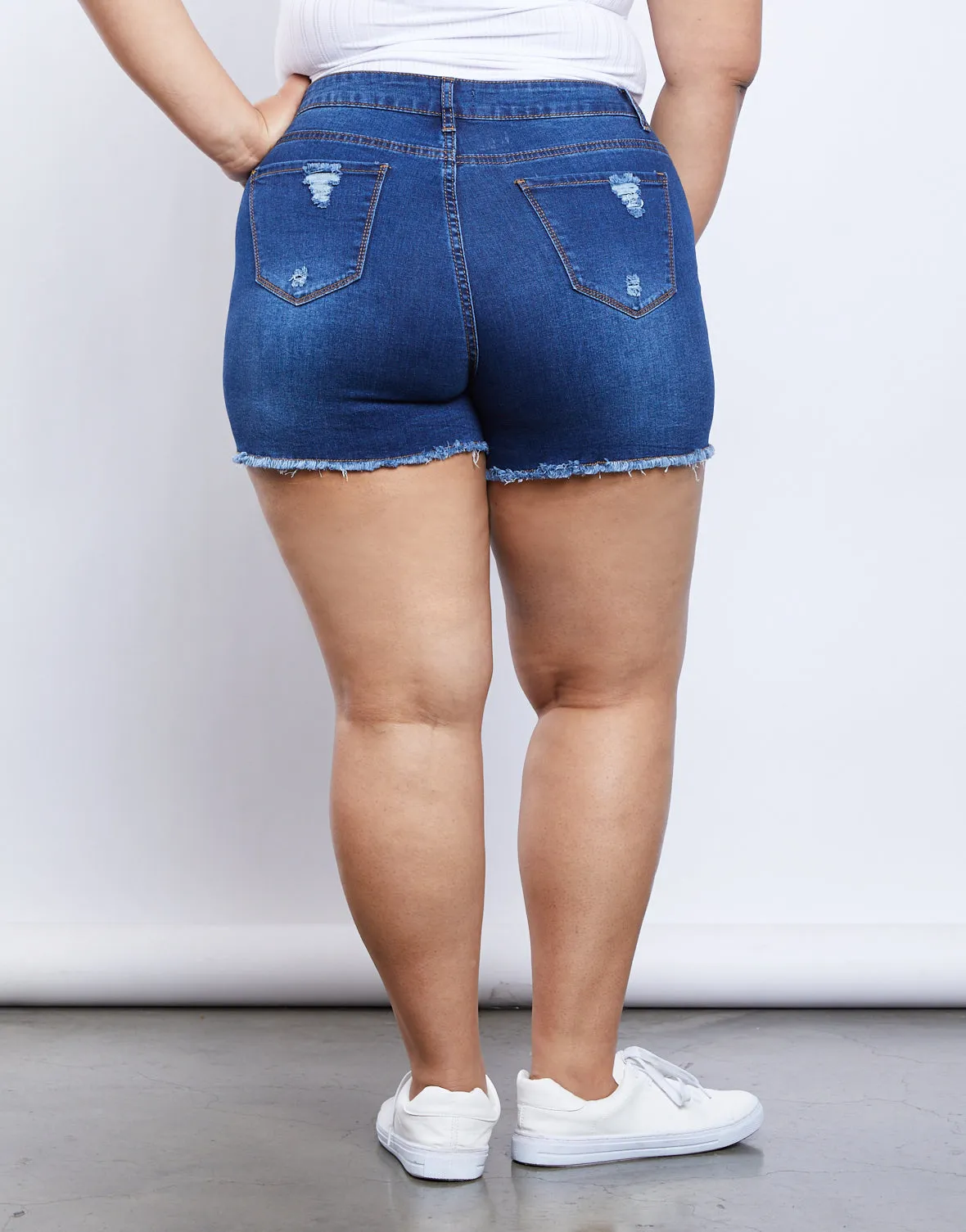 Plus Size Nikki Denim Shorts