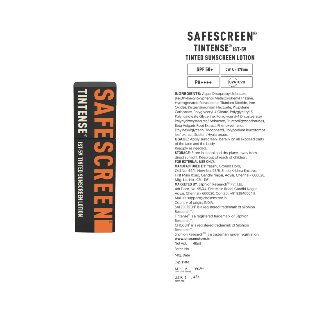 SAFESCREEN® TINTENSE® Tinted Sunscreens