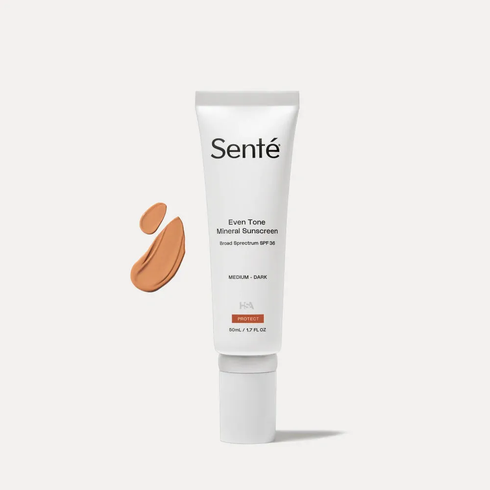 Sente Even Tone Mineral Sunscreen – SPF 36 Medium-Dark