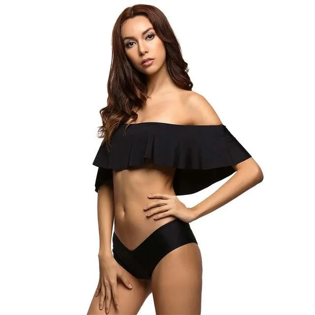 Sexy Bandeau Off Shoulder Bikini