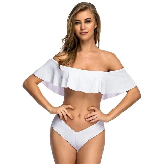 Sexy Bandeau Off Shoulder Bikini